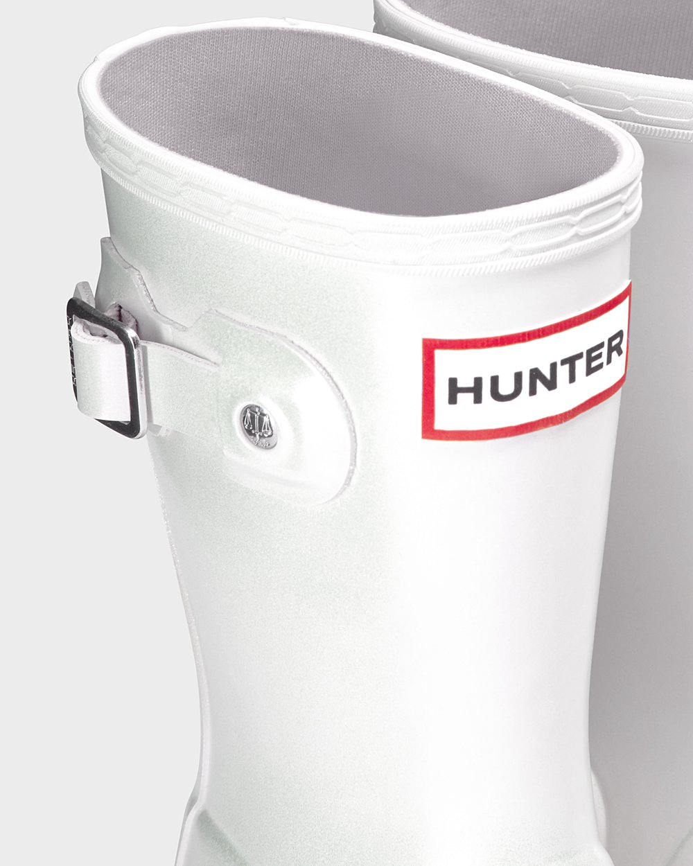 Kids Hunter Original Little Nebula | Rain Boots Silver | NZ-79163-ULAR